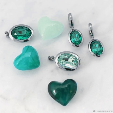 Колье Qudo, TIVOLA big S emerald, 404548.1 G/S Колье Qudo, TIVOLA big S emerald, 404548.1 G/S